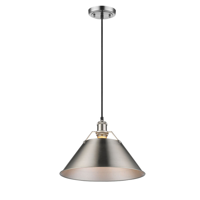 Golden 3306-L PW-PW One Light Pendant, Pewter