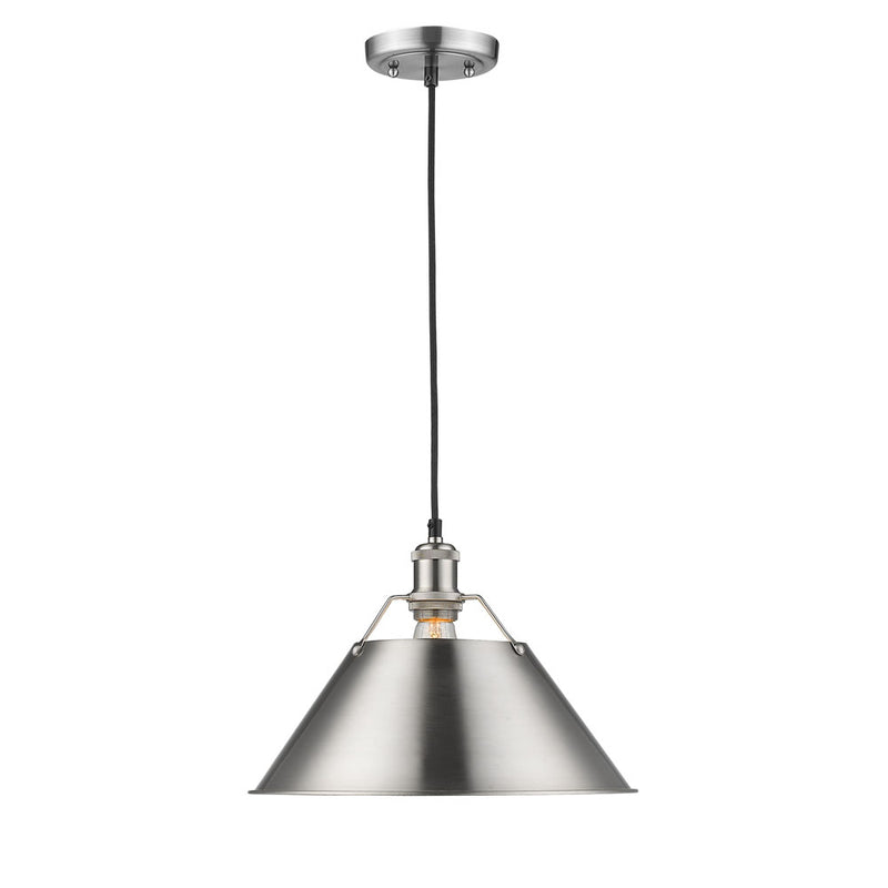 Golden 3306-L PW-PW One Light Pendant, Pewter