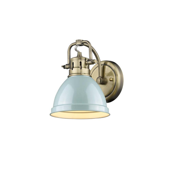 Golden 3602-BA1 AB-SF One Light Bath Vanity, Aged Brass
