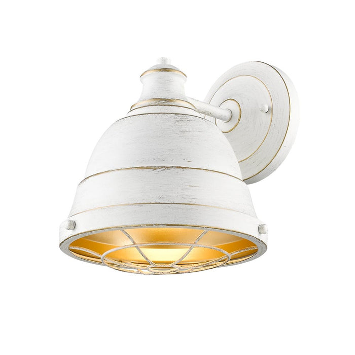 Golden 7312-1W FW One Light Wall Sconce, French White