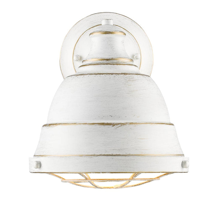 Golden 7312-1W FW One Light Wall Sconce, French White