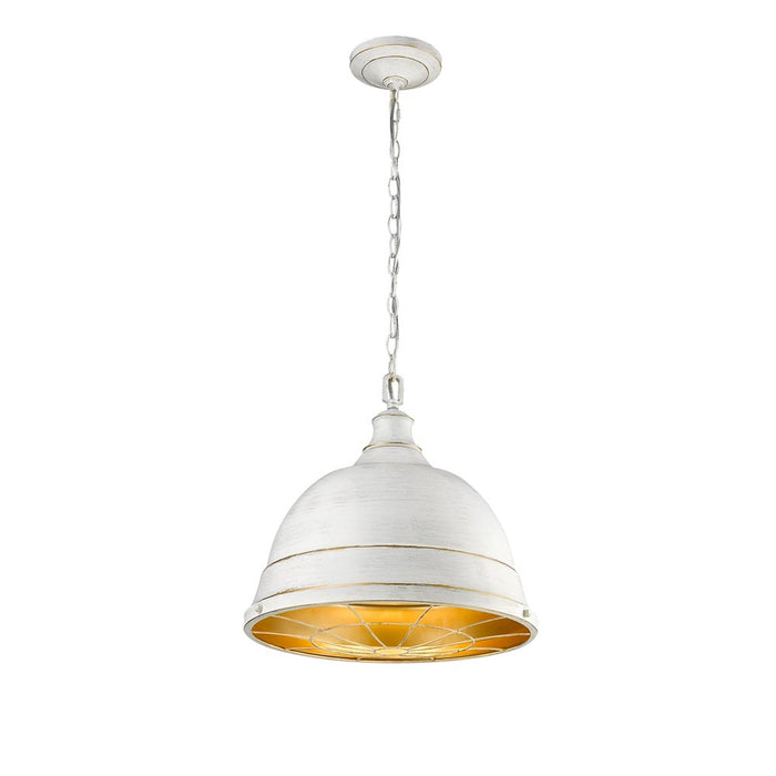 Golden 7312-L FW Two Light Pendant, French White