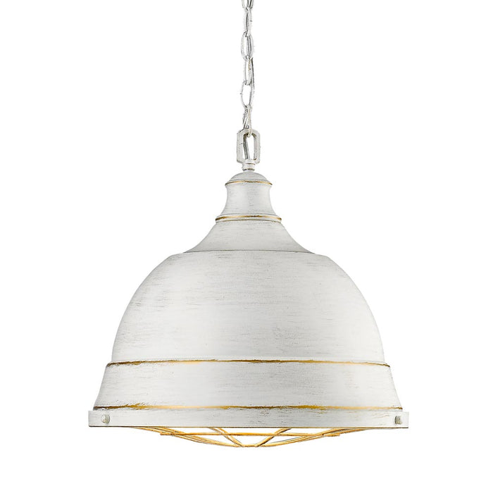 Golden 7312-L FW Two Light Pendant, French White