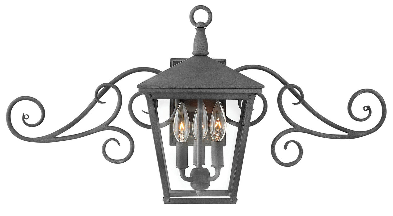 Hinkley 1433DZ LED Wall Mount, Aged Zinc