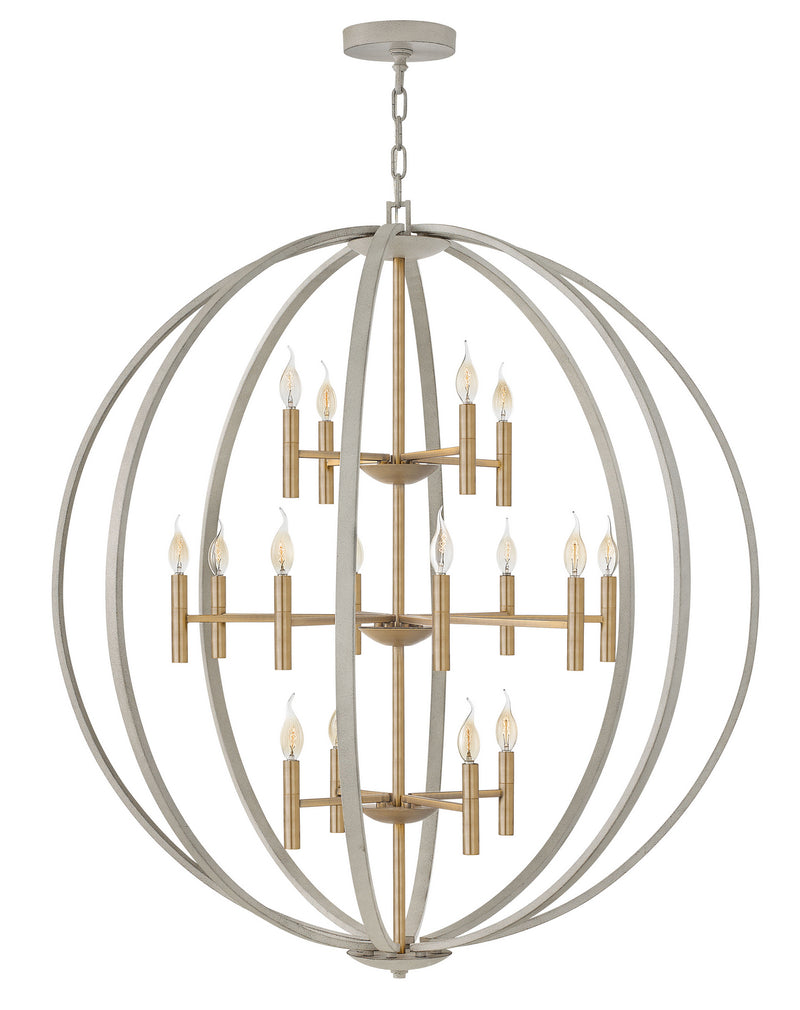 Hinkley 3464CG LED Chandelier, Cement Gray