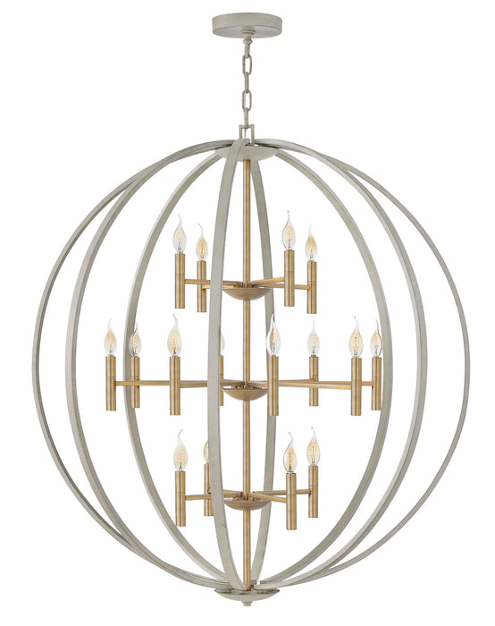 Hinkley 3464CG LED Chandelier, Cement Gray