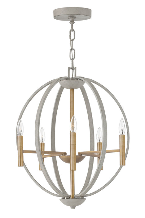 Hinkley 3466CG LED Foyer Pendant, Cement Gray