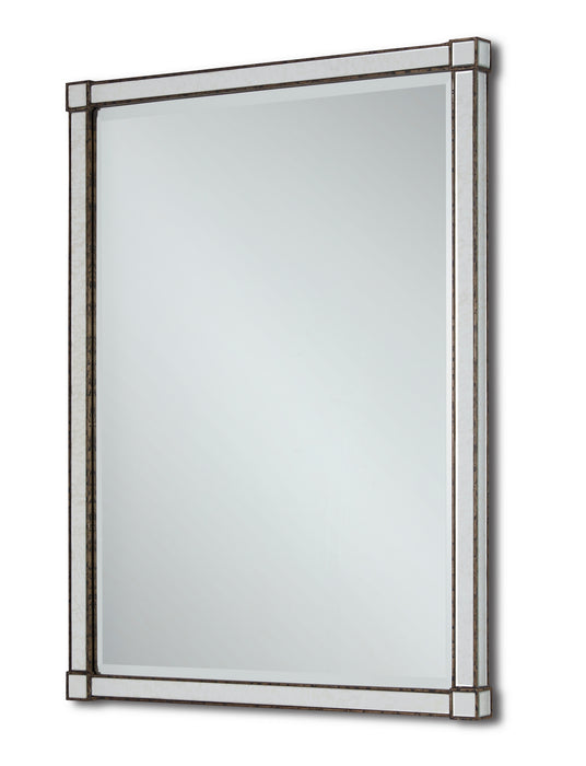 Currey and Company 1000-0008 Mirror, Painted Silver Viejo/Light Antique Mirror