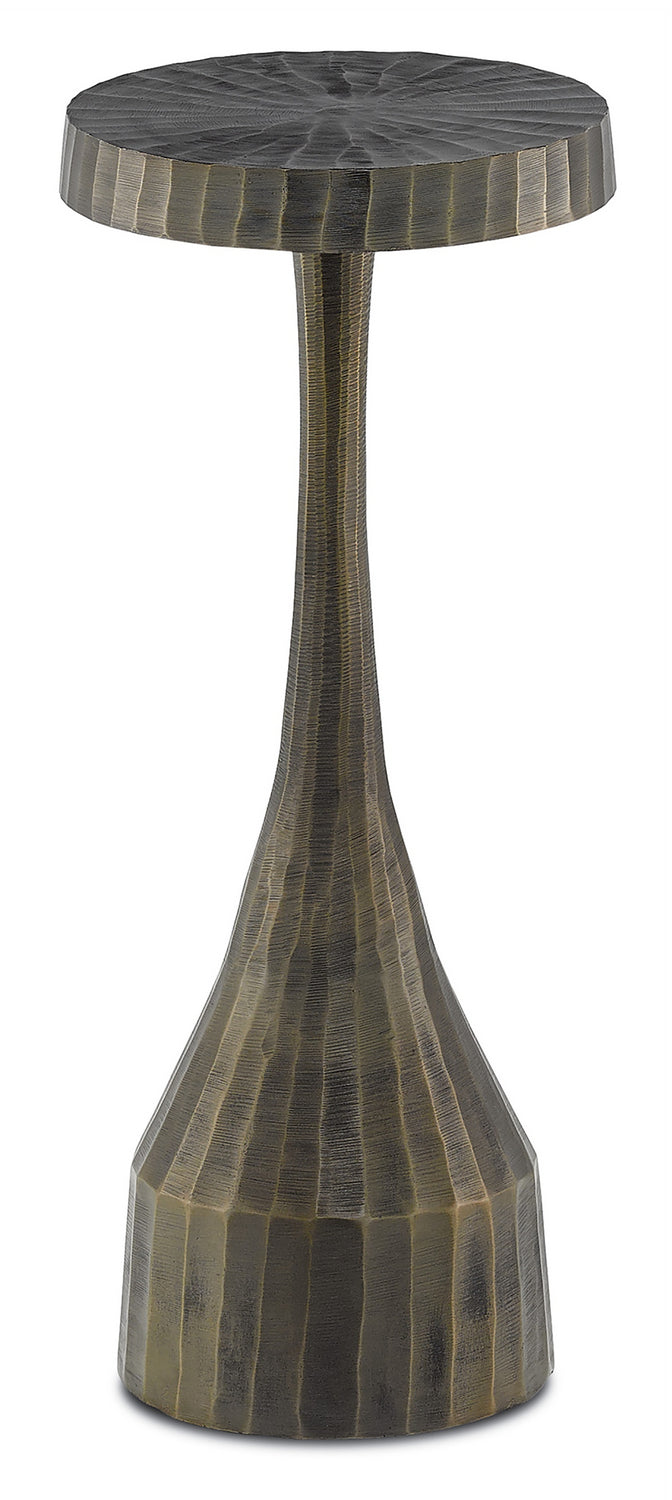 Currey and Company 4000-0015 Drinks Table, Vintage Brass