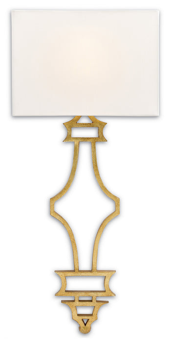 Currey and Company 5000-0030 One Light Wall Sconce, Antique Gold Leaf