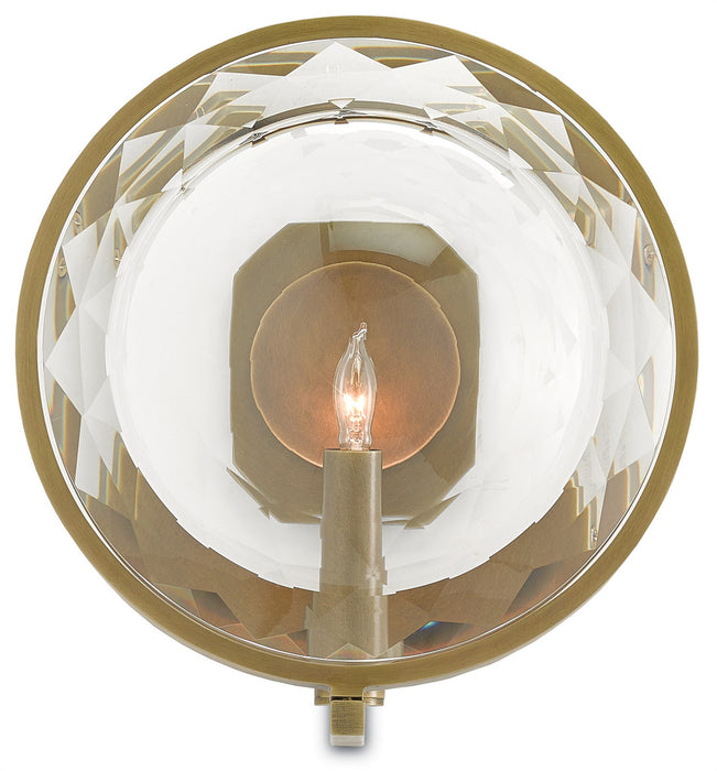 Currey and Company 5000-0051 One Light Wall Sconce, Antique Brass