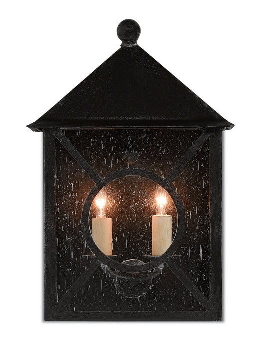 Currey and Company 5500-0003 Two Light Outdoor Wall Sconce, Midnight