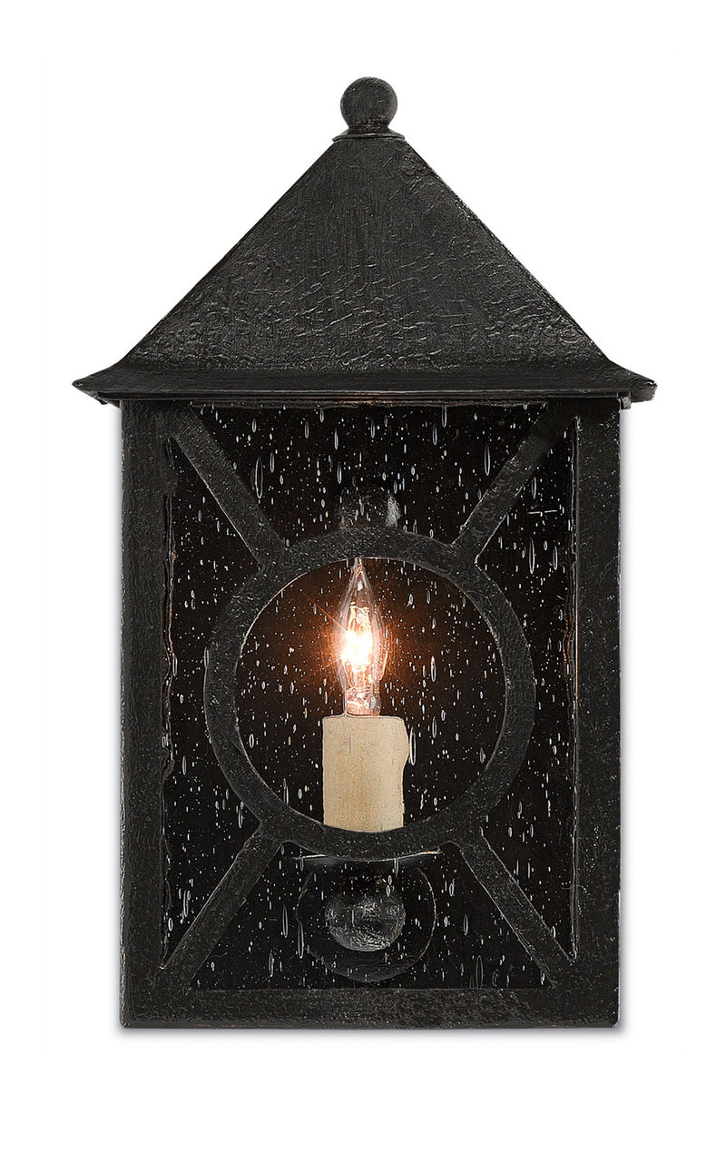 Currey and Company 5500-0004 One Light Outdoor Wall Sconce, Midnight