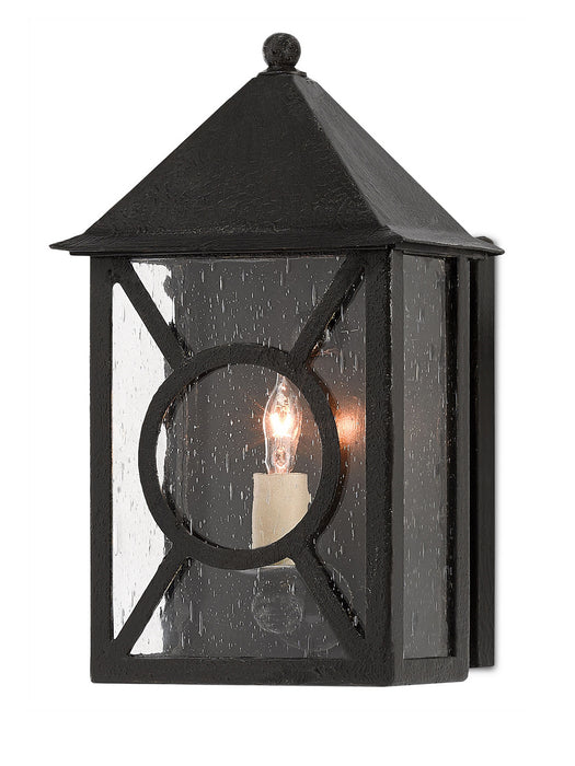 Currey and Company 5500-0004 One Light Outdoor Wall Sconce, Midnight