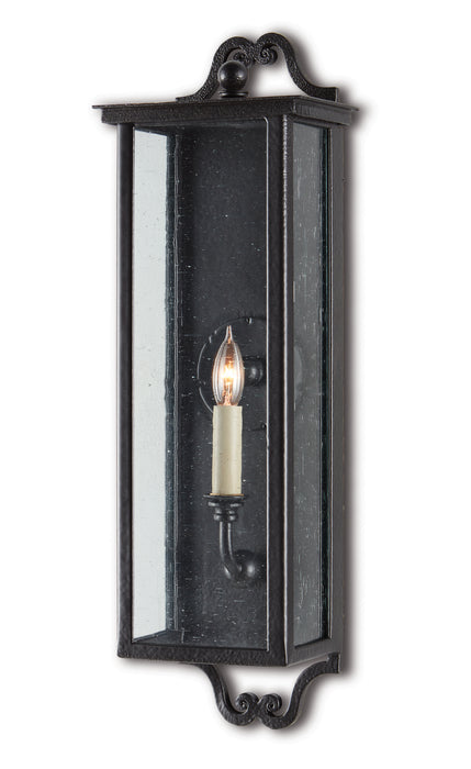 Currey and Company 5500-0009 One Light Outdoor Wall Sconce, Midnight