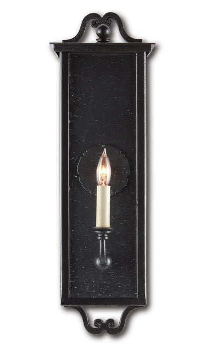 Currey and Company 5500-0009 One Light Outdoor Wall Sconce, Midnight