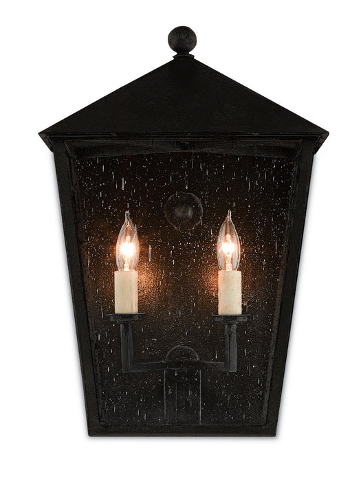 Currey and Company 5500-0011 Two Light Outdoor Wall Sconce, Midnight