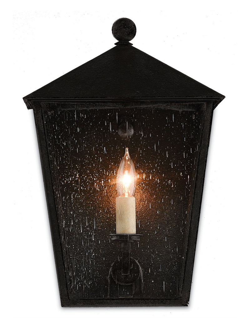 Currey and Company 5500-0012 One Light Outdoor Wall Sconce, Midnight