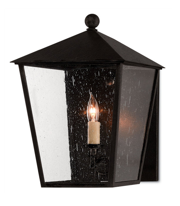 Currey and Company 5500-0012 One Light Outdoor Wall Sconce, Midnight
