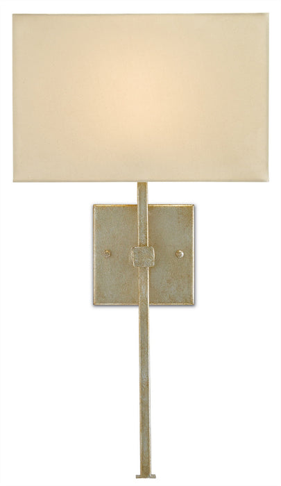 Currey and Company 5900-0004 One Light Wall Sconce, Silver Leaf