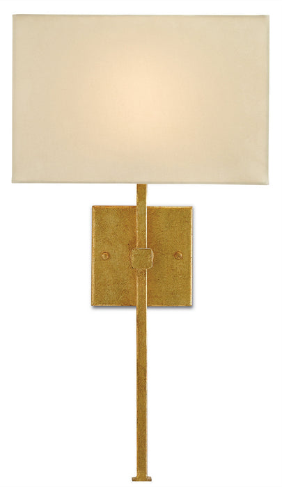 Currey and Company 5900-0005 One Light Wall Sconce, Antique Gold Leaf