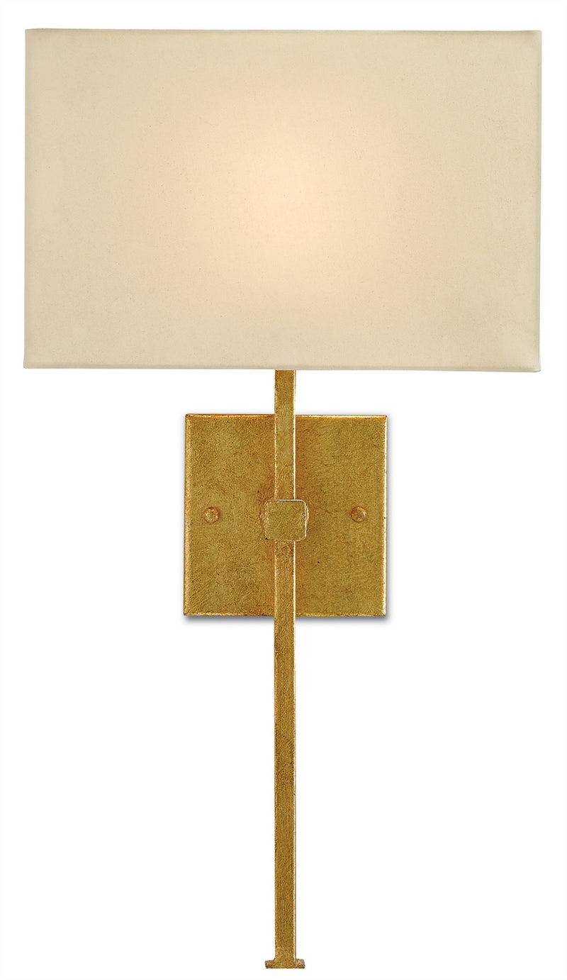 Currey and Company 5900-0005 One Light Wall Sconce, Antique Gold Leaf
