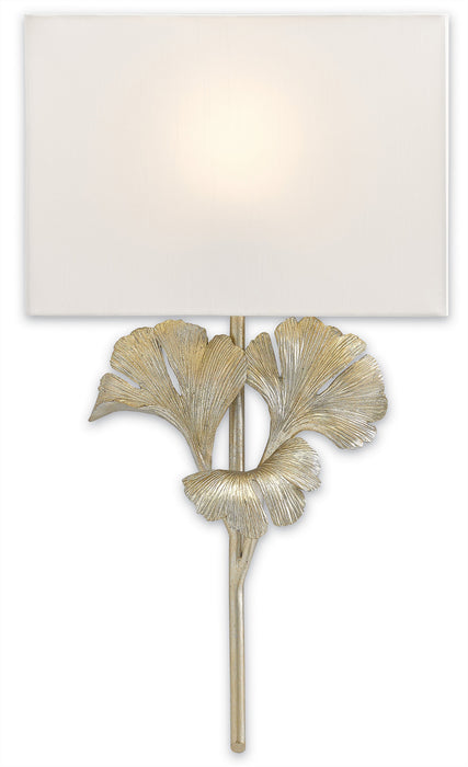 Currey and Company 5900-0009 One Light Wall Sconce, Distressed Silver Leaf