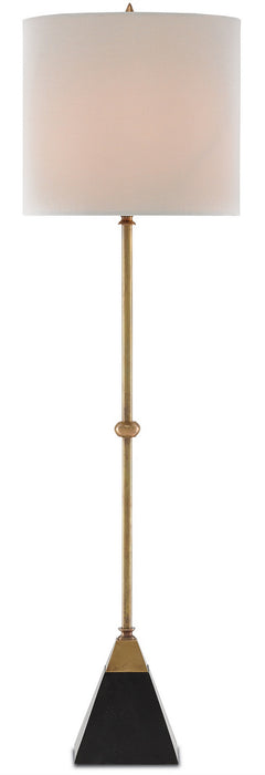 Currey and Company 6000-0078 One Light Table Lamp, Vintage Brass/Black