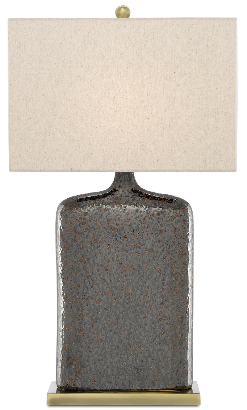 Currey and Company 6000-0094 One Light Table Lamp, Rustic Metallic Bronze