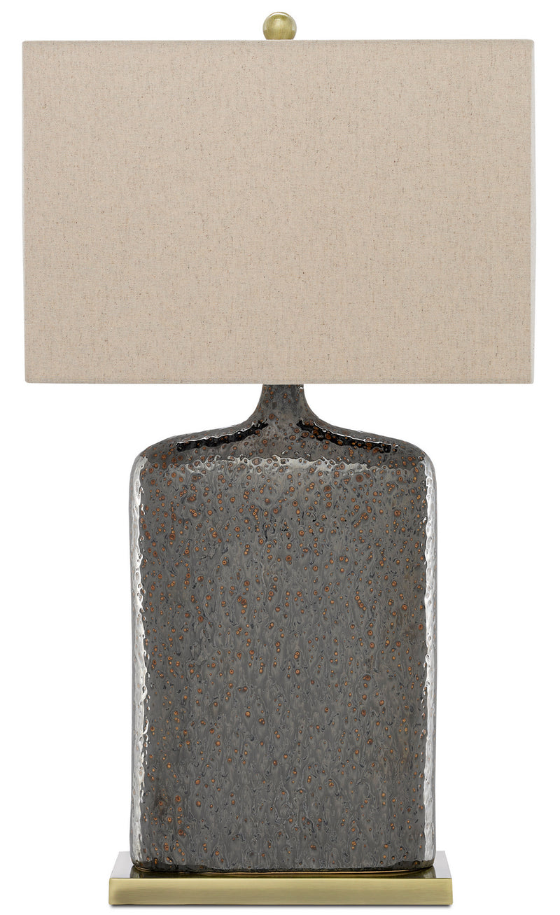 Currey and Company 6000-0094 One Light Table Lamp, Rustic Metallic Bronze