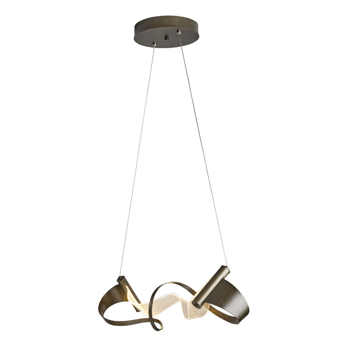 Hubbardton Forge 139833-LED-STND-07 LED Pendant, Dark Smoke
