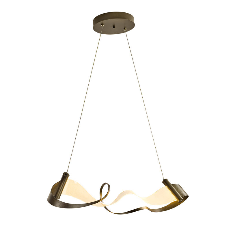 Hubbardton Forge 139833-LED-STND-07 LED Pendant, Dark Smoke