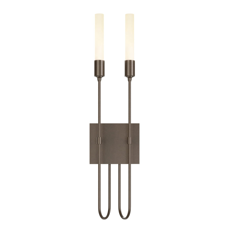 Hubbardton Forge 203053-SKT-05 Two Light Wall Sconce, Bronze