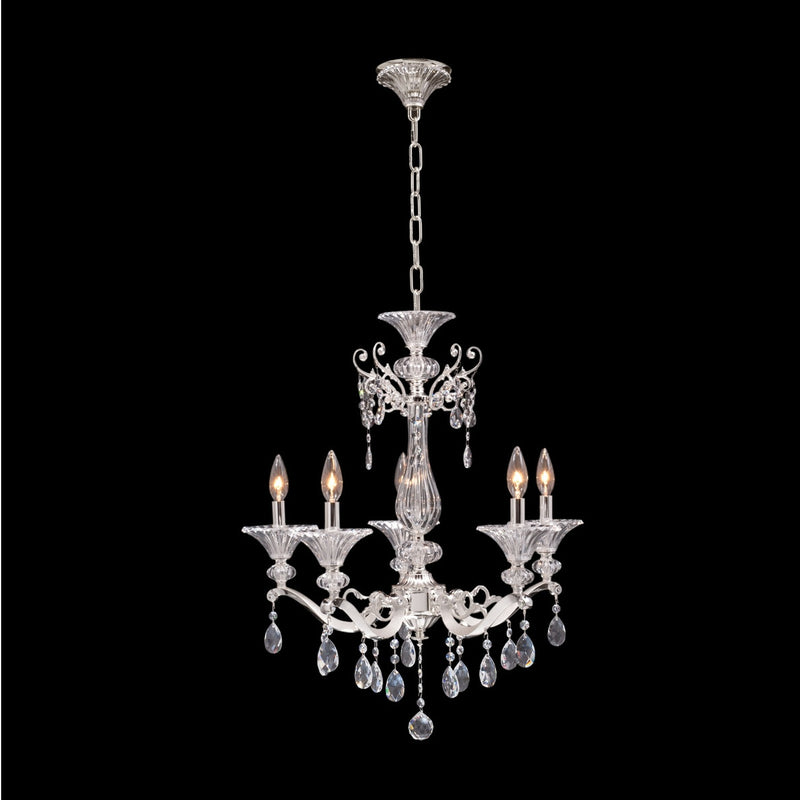 Allegri 020151-017-SS001 Five Light Chandelier, Silver