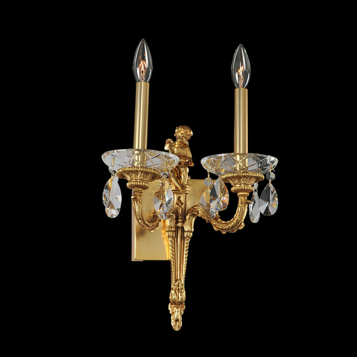 Allegri 020422-003-FR001 Two Light Wall Bracket, Antique Brass