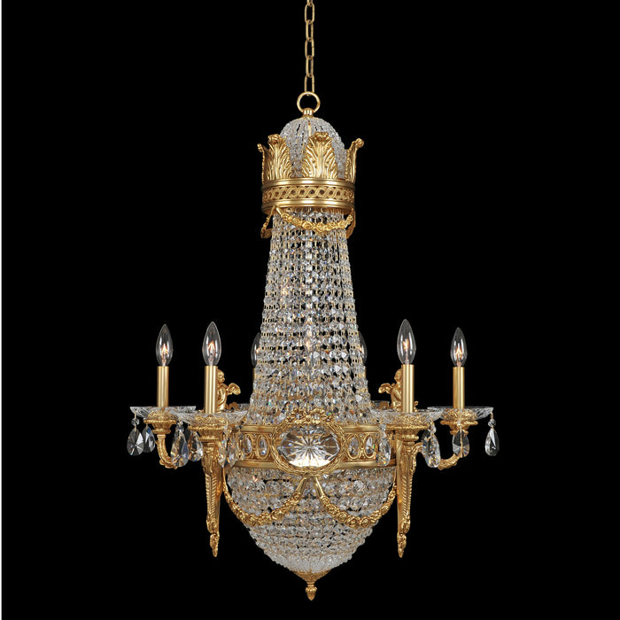 Allegri 020450-003-FR001 12 Light Chandelier, Antique Brass