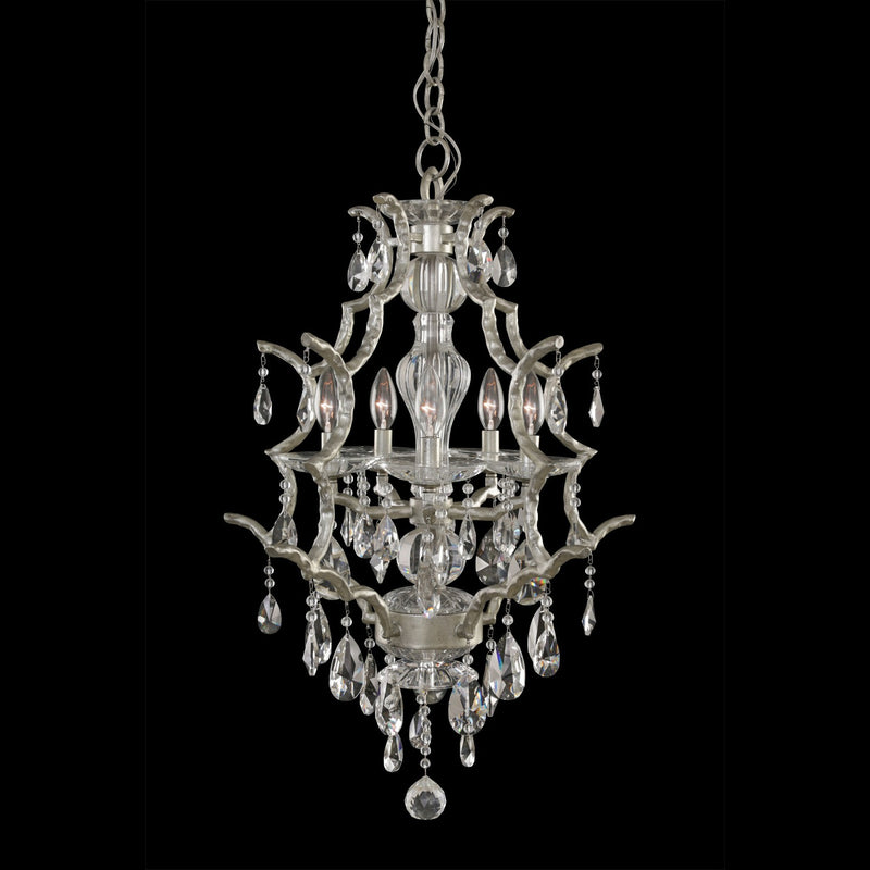 Allegri 090071-040-FR001 Five Light Lantern, Sliver Dollar
