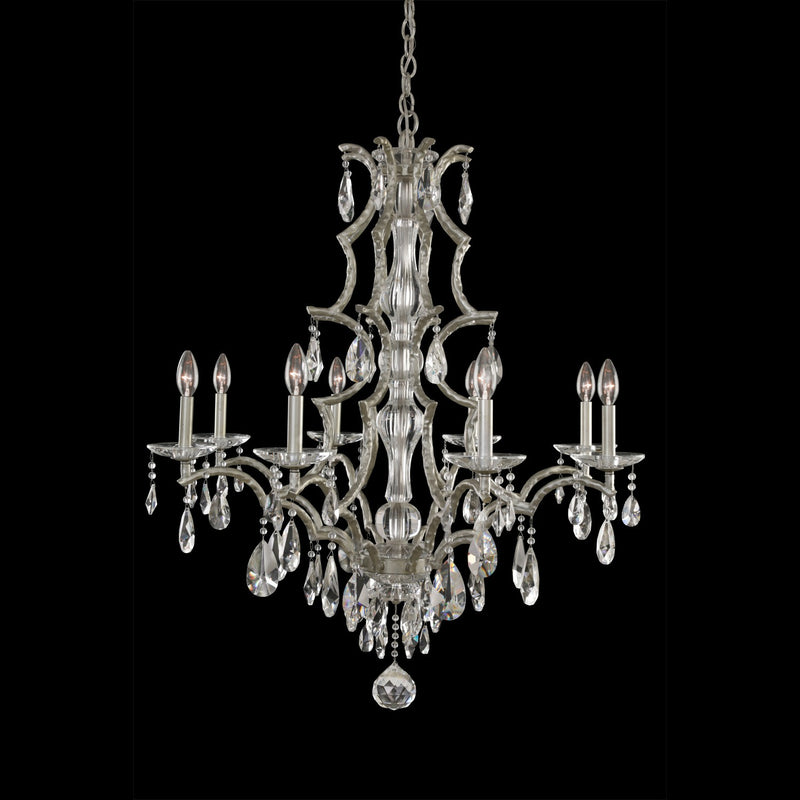 Allegri 090073-040-FR001 Eight Light Chandelier, Sliver Dollar
