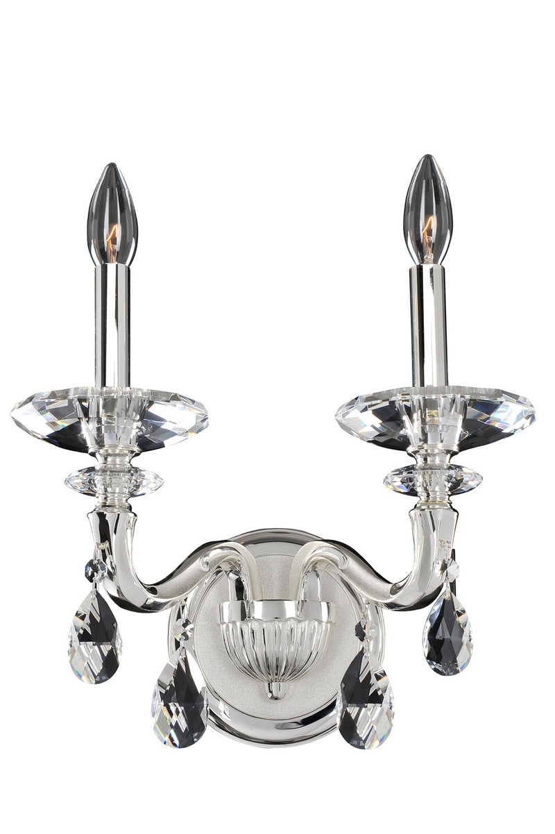 Allegri 021721-017-FR001 Two Light Wall Bracket, Two Tone Silver