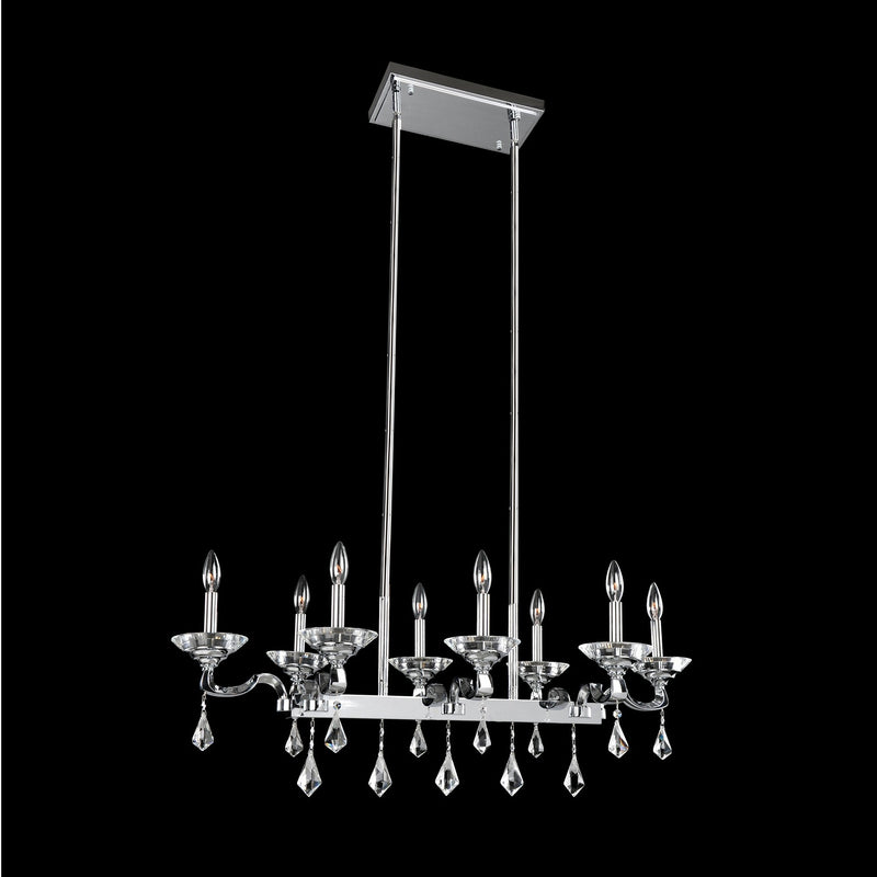 Allegri 027760-010-FR001 Eight Light Island Pendant, Chrome