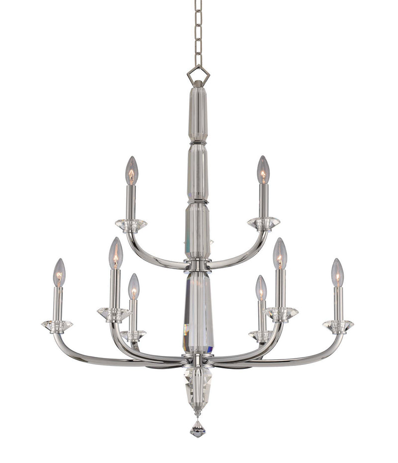 Allegri 031352-010-FR001 Nine Light Chandelier, Chrome