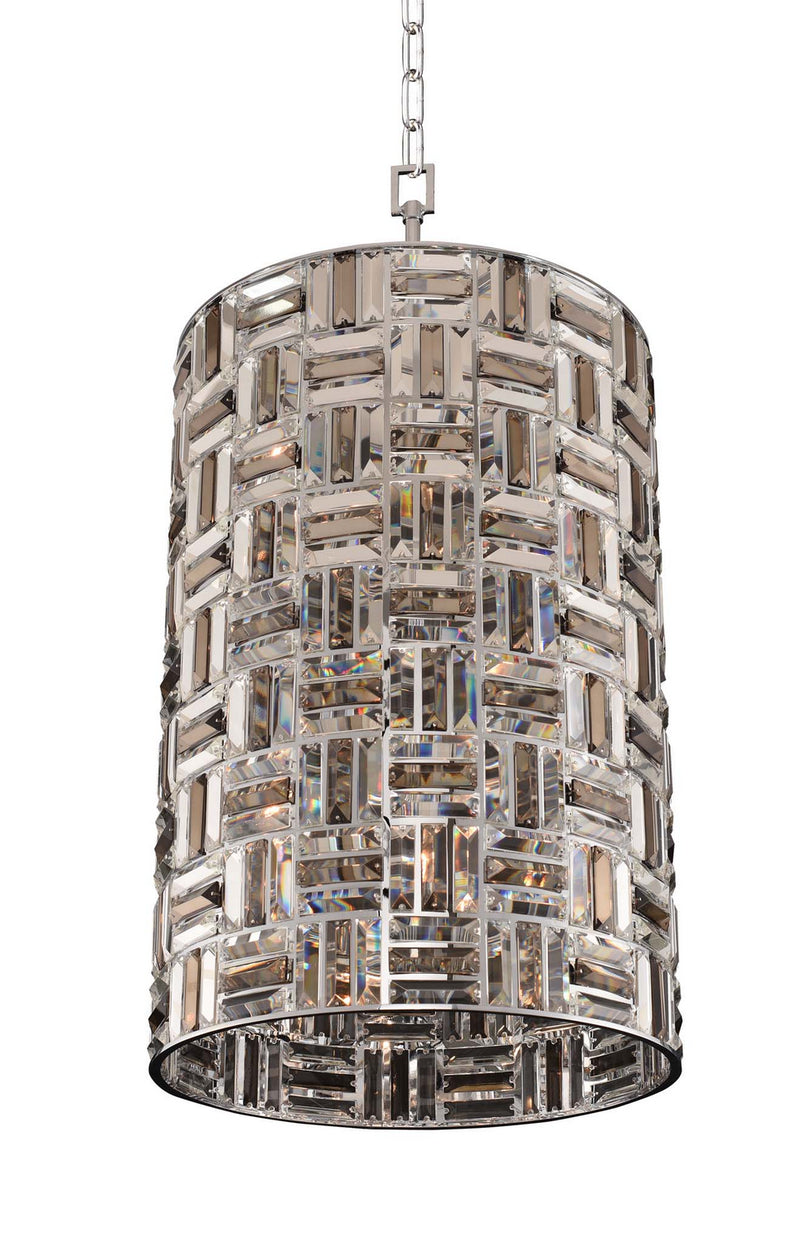 Allegri 031750-010-FR000 Eight Light Foyer Pendant, Chrome
