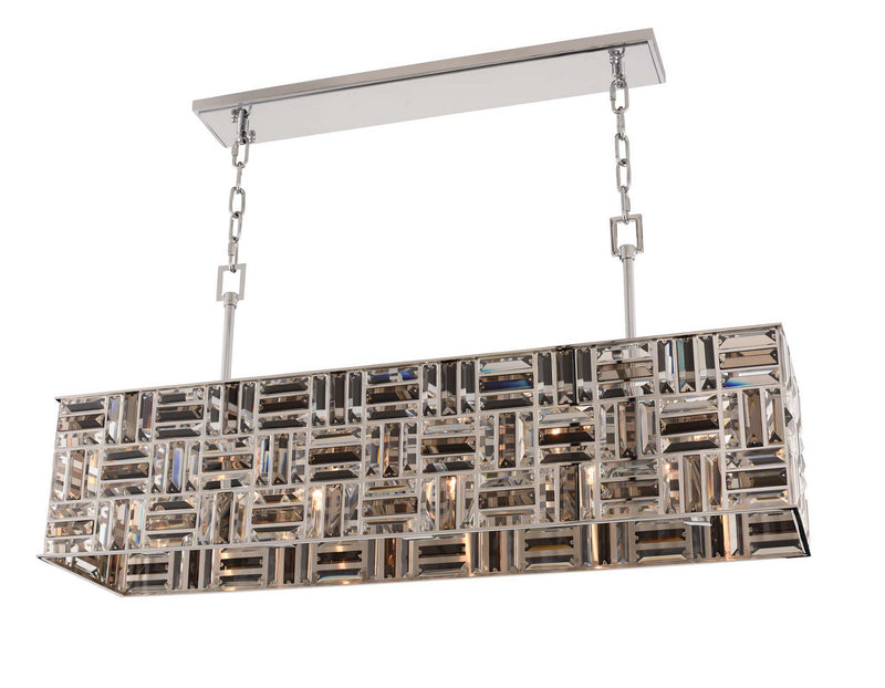 Allegri 031754-010-FR000 Five Light Island Pendant, Chrome