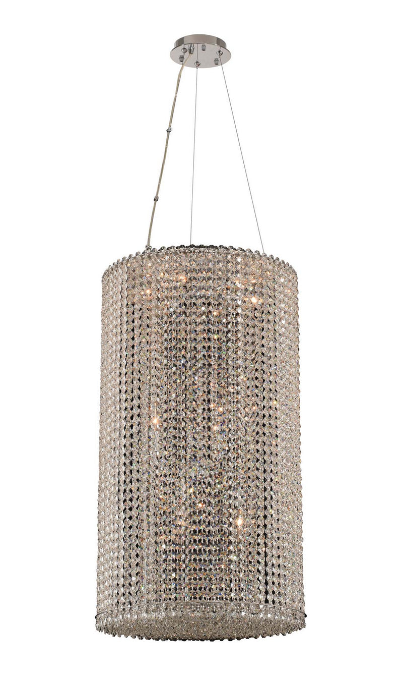 Allegri 032050-010-FR001 12 Light Foyer Pendant, Chrome