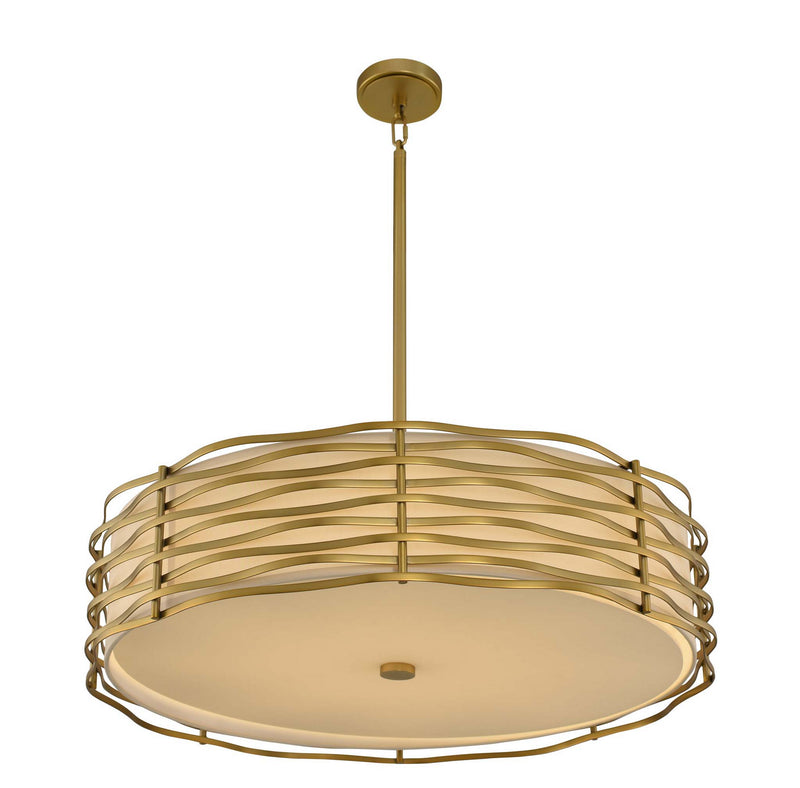 Kalco 312754VBR LED Pendant, Vintage Brass