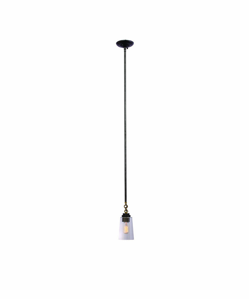 Kalco 504911MI One Light Mini Pendant, Milled Iron