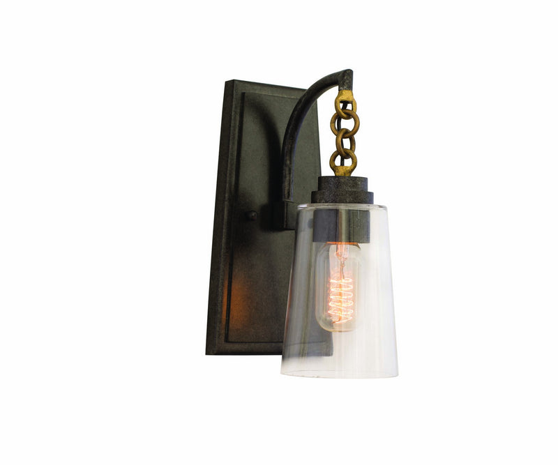 Kalco 504921MI One Light Wall Sconce, Milled Iron