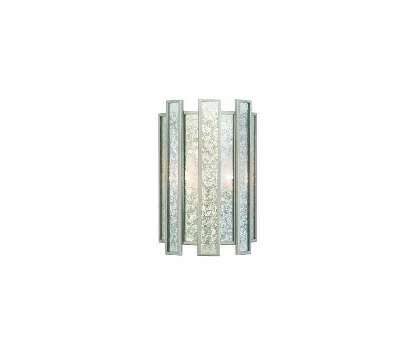 Kalco 505021TS Two Light Wall Sconce, Tarnished Silver