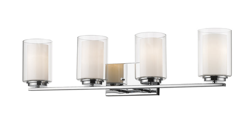 Z-Lite 426-4V-CH Four Light Vanity, Chrome