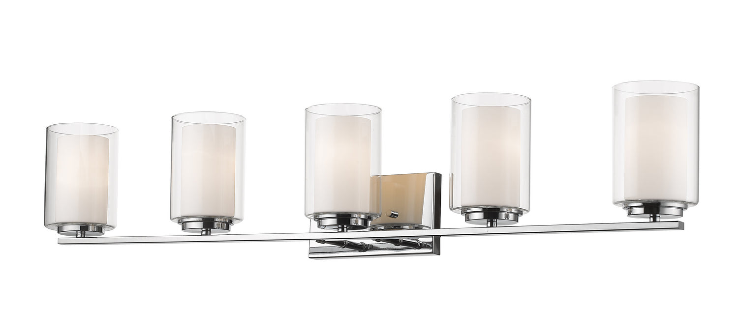 Z-Lite 426-5V-CH Five Light Vanity, Chrome